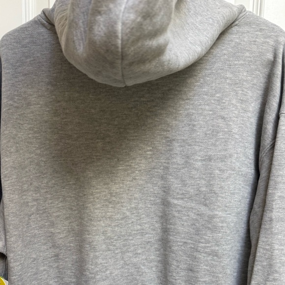 Aritzia Gray Hoodie with Red Heart Accents - Picture 3 of 3